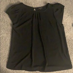 Black tulip sleeve blouse